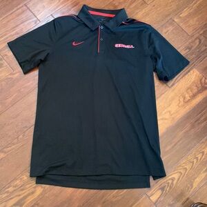 UGA Nike Dri-Fit polo; size Large